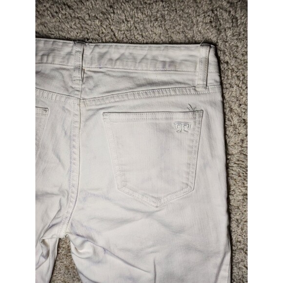 Tory Burch Alexa Cropped Skinny White Jeans Women’s Size 28 Denim Pants - Picture 4 of 5